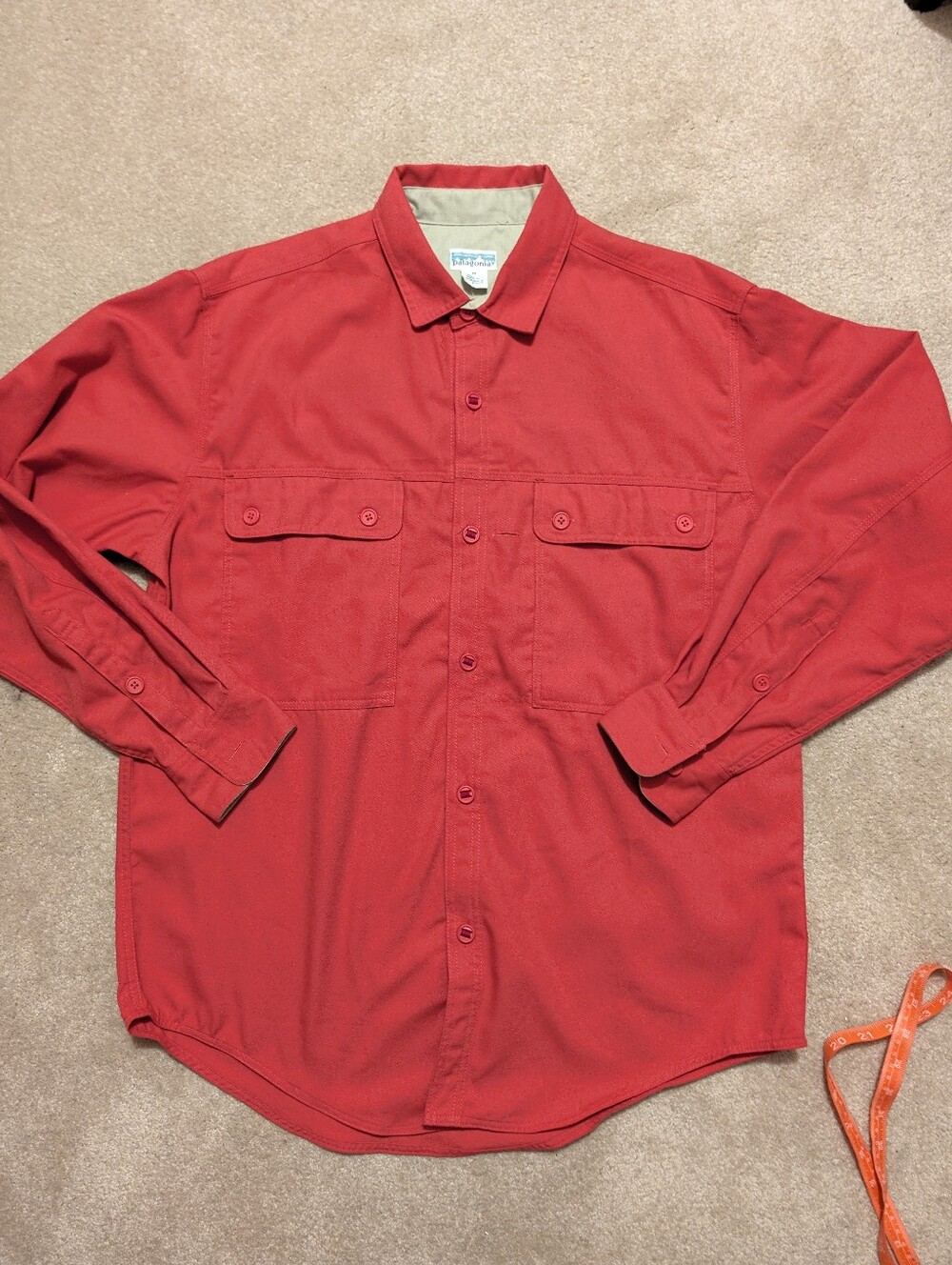Two Vintage Patagonia Cotton Outdoor/Utility Shirts